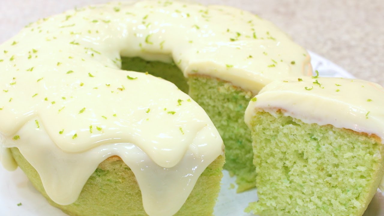 bolo verde de limão